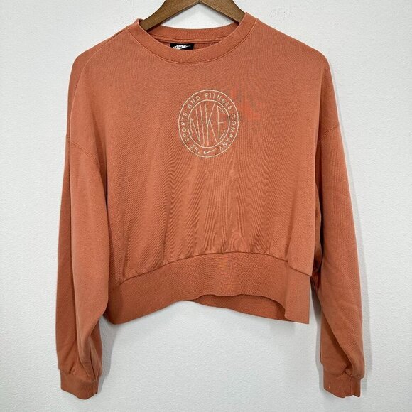 Nike Tops - Nike‎ Women's Size XS Femme Crew Jumper Terra Blush Pink Tan Loungewear Active